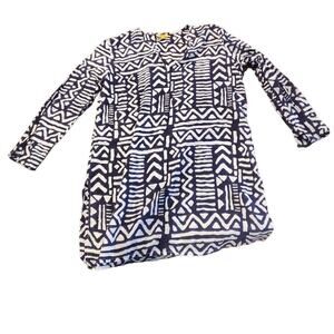 Roller Rabbit Purple aztec print ‎ tunic Cotton Small